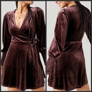 BLUE RAIN small wrap dress